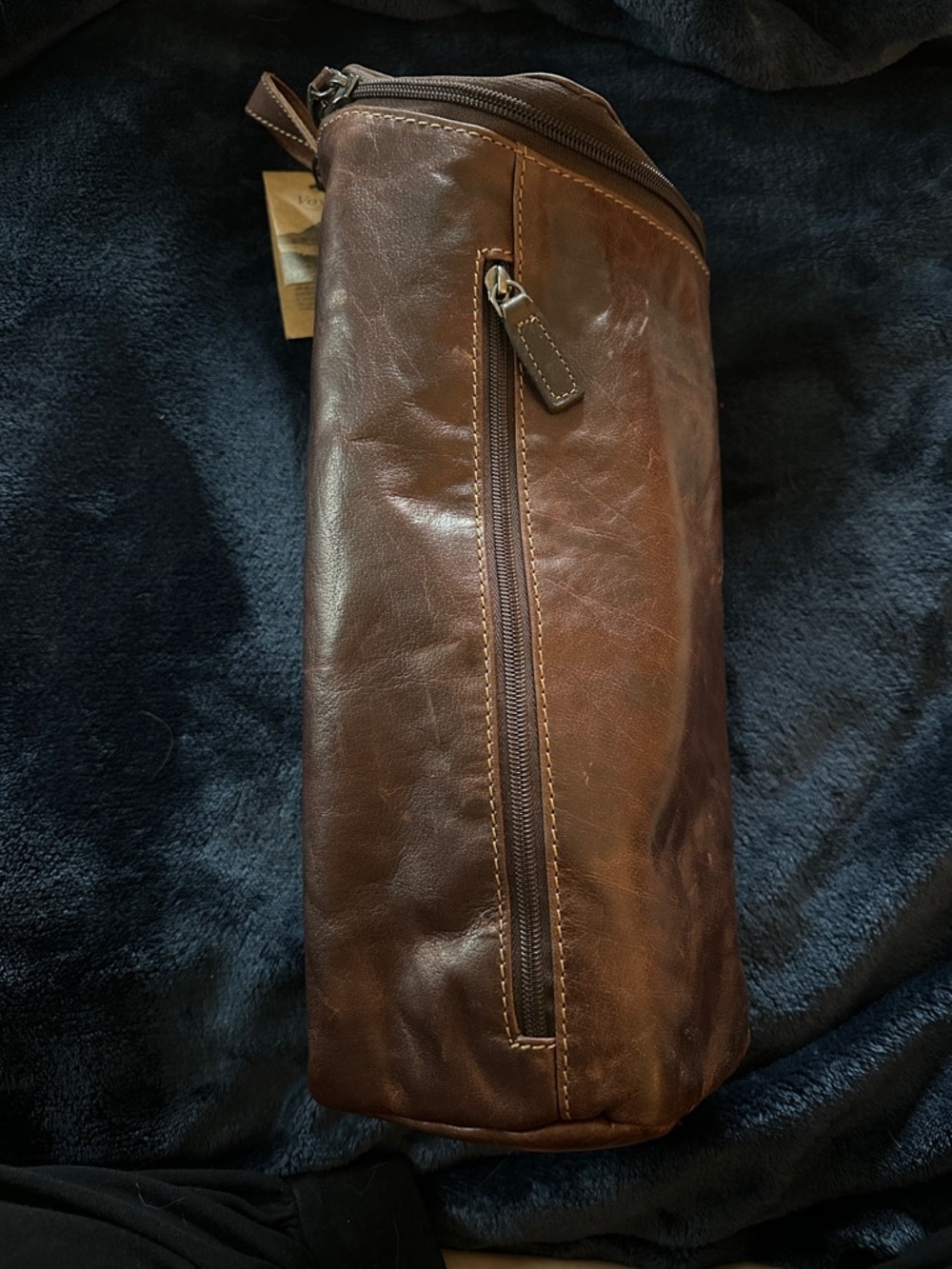 Jack Georges Voyager Collection Brown Leather Champagne Bag 7512 - Picture 3 of 7
